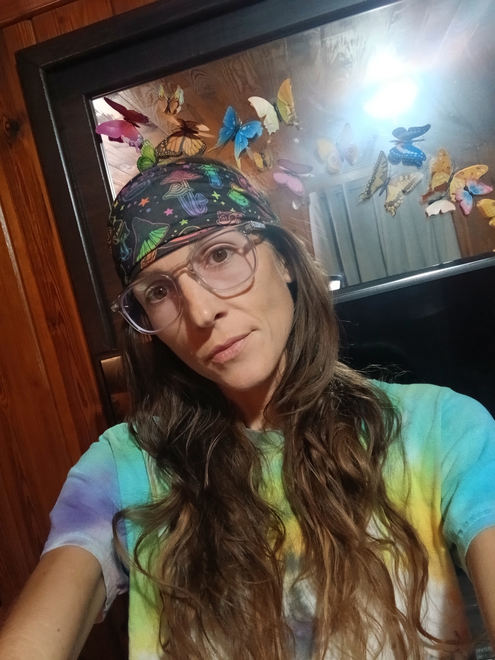 Neon Print On Black Headband